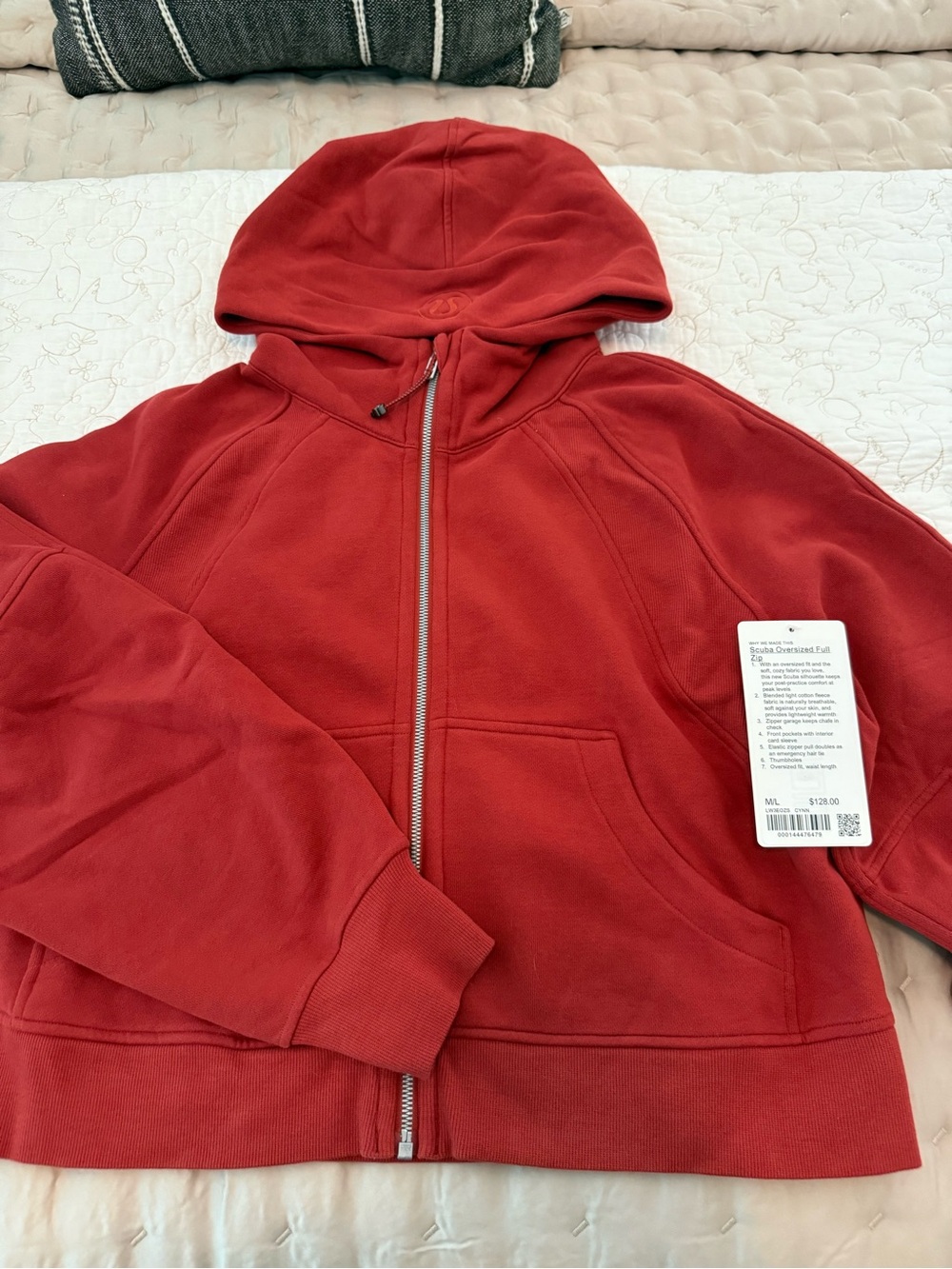 NWT Lululemon Scuba Full-Zip Hoodie M/L Cayenne